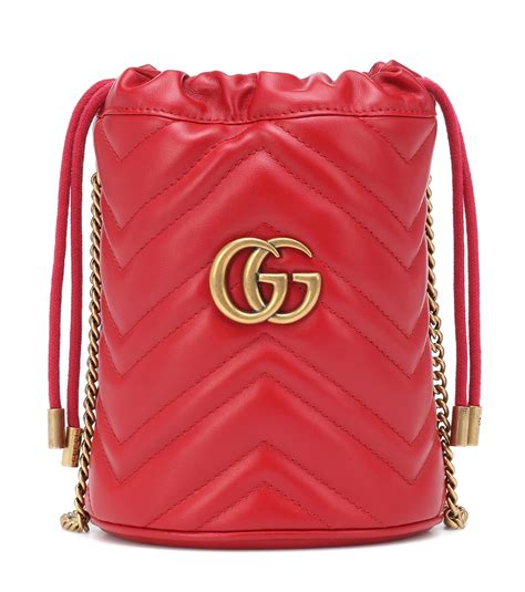 gucci marmont mini bucket bag